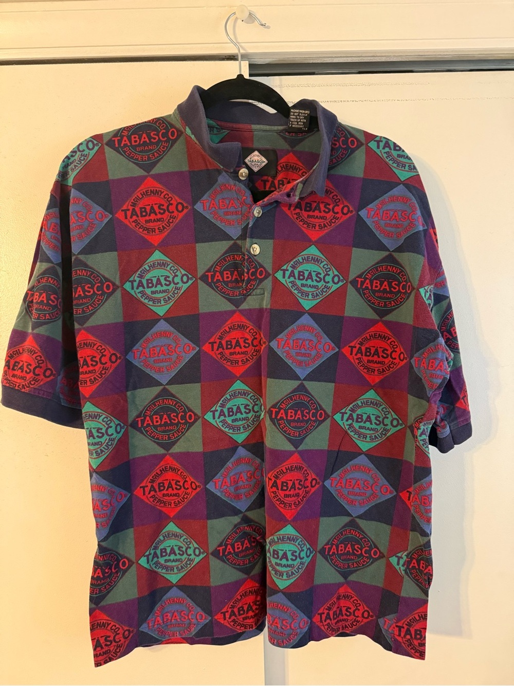 Tabasco Multi-Color Logo Polo Shirt - Red, Green, Purple